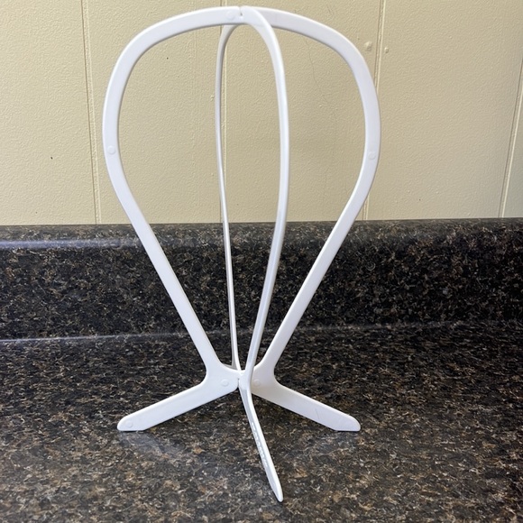 Wig stand , brush, and wig cap. - Picture 2 of 10